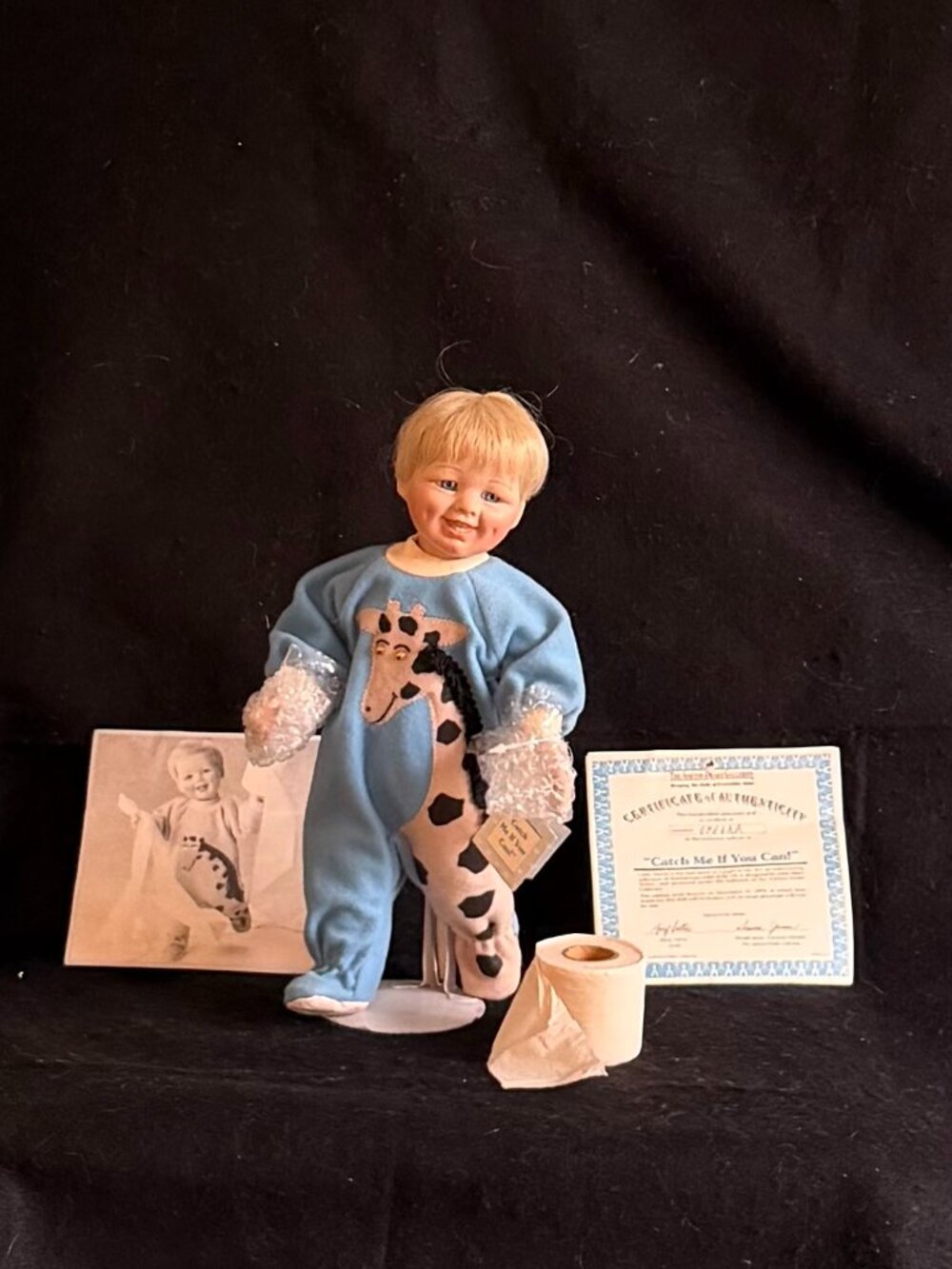 Vintage Ashton-Drake “Little Stevie/Catch Me If You Can” Numbered Porcelian Doll